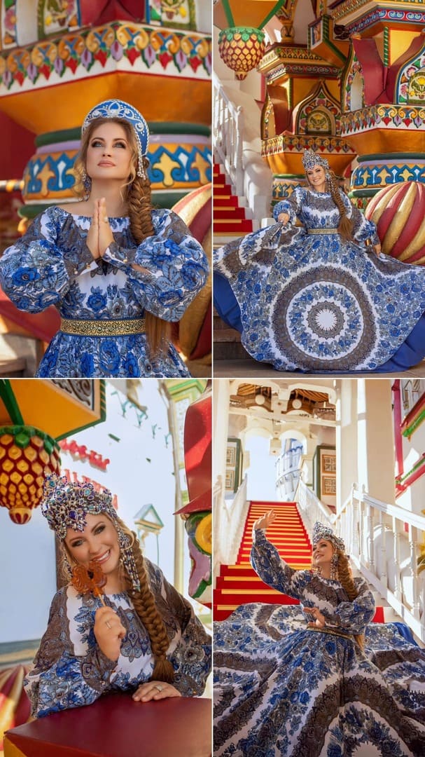 Улыбается фотографу
