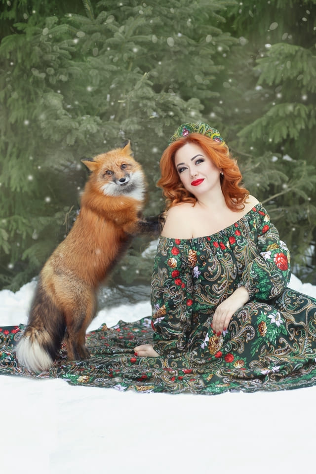 Фото с лисой